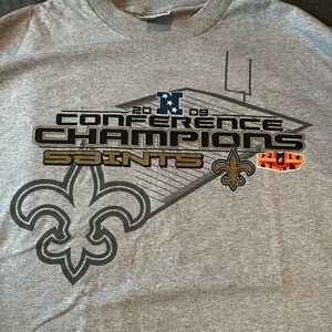 2009 New Orleans Saints NFC Conference Champions XLIV Long Sleeved Shirt NEW